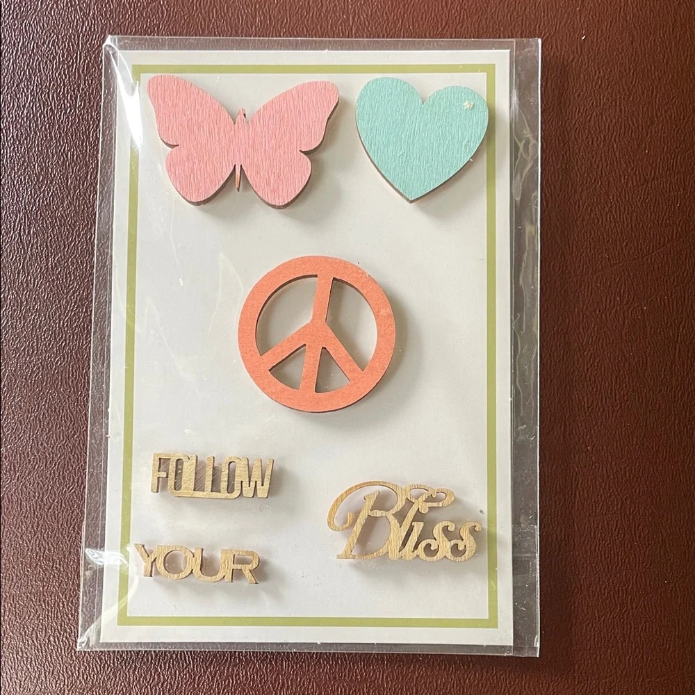 Decorative Wooden Embellishments Set